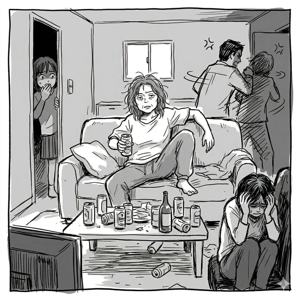 出戻りニートの叔母が両親の不仲を笑い話に！限界突破した私の強烈な一撃で迎えた末路