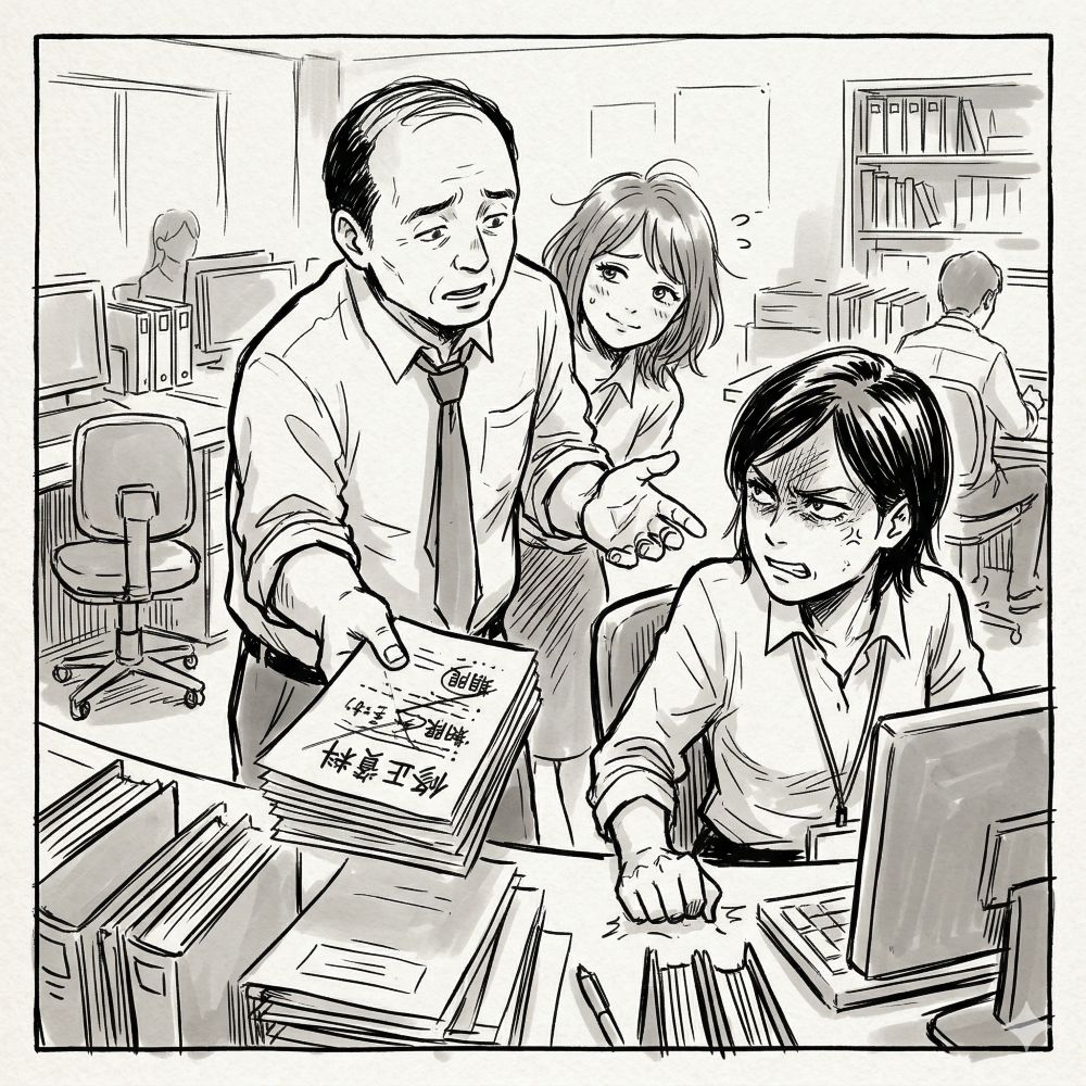 『上司に媚びを売る新人』と『ミスを私に丸投げするデレデレ上司』、限界の私が放った正論で、予期せぬ称賛を受けた結末