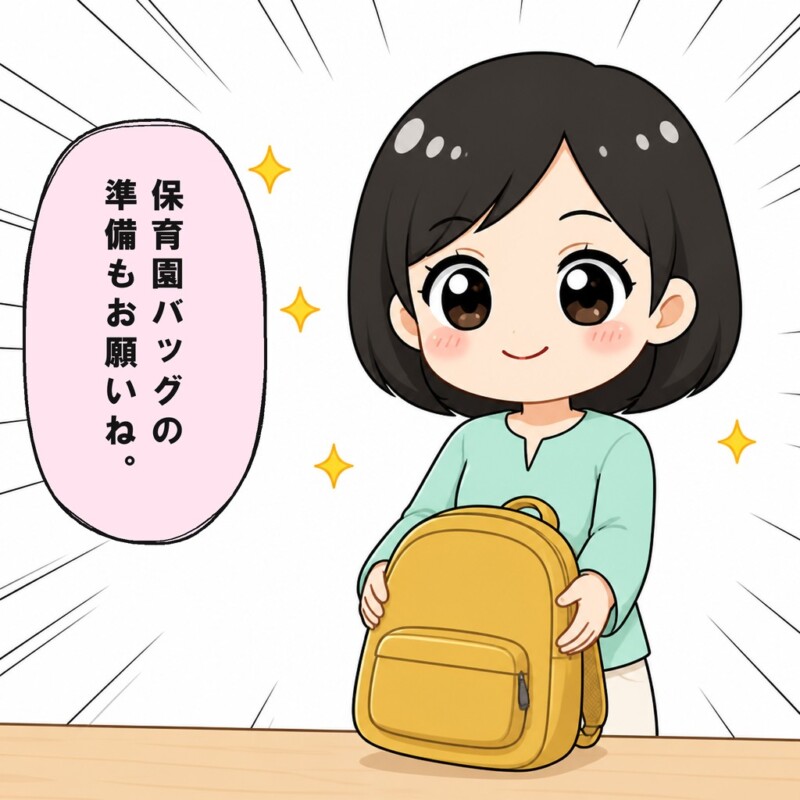 妻は夫が休みの日の朝の準備を任せようとします