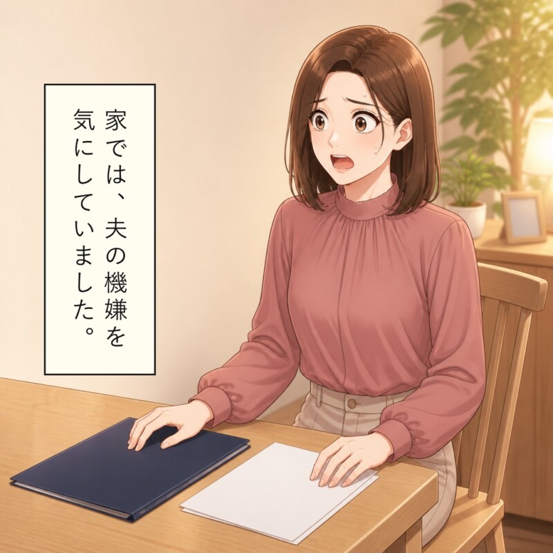 夫の出費への厳しさに妻は言葉を選んでいます