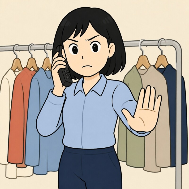 「購入が未定なら、取り置きはやめておきます」毎回大量の服を確保させていた常連客が、店員の説明に折れた