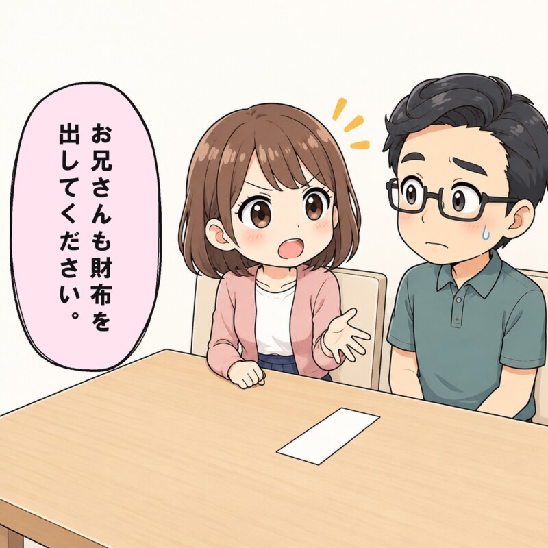 妻が義兄の分は未払いだと伝えると義兄は黙ります