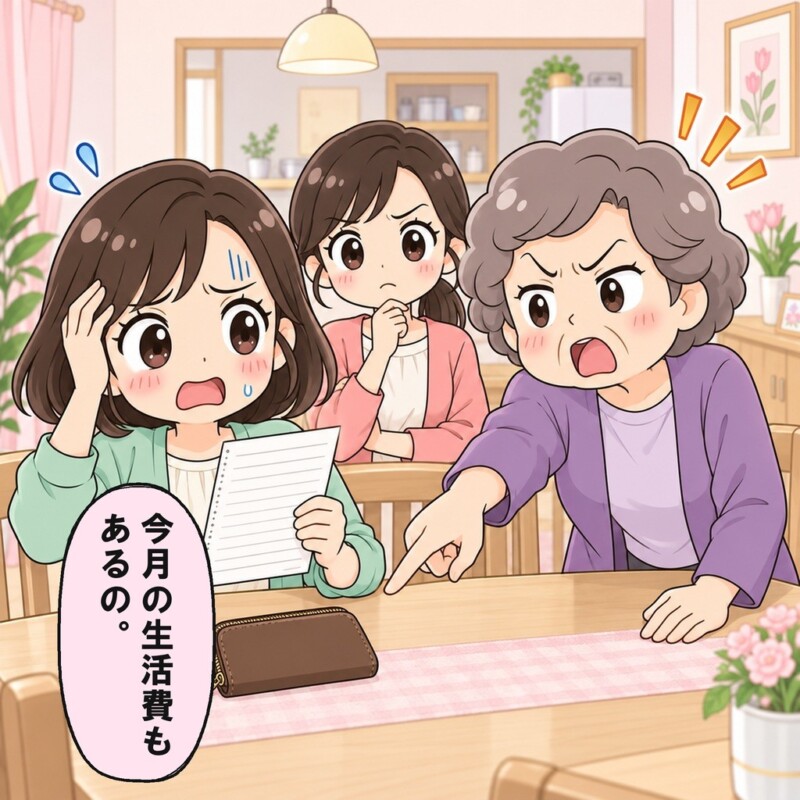 家計が限界なのに、母は追加の支払いを当然視します。