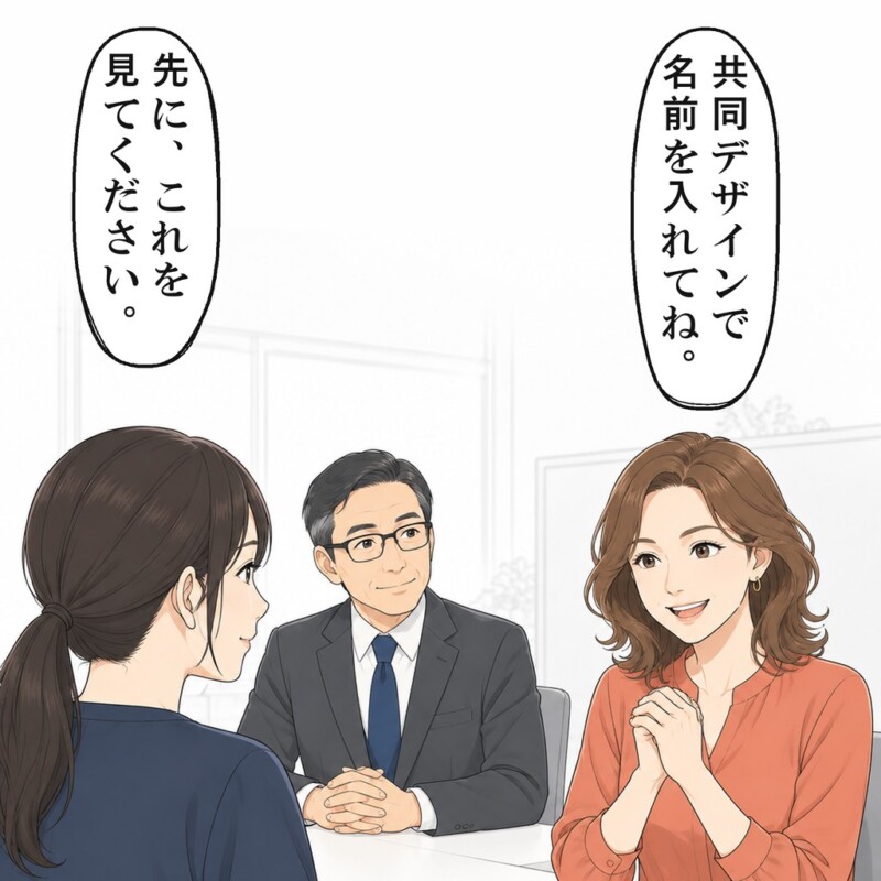翌朝、先輩は箱に自分の名前を入れるよう求めました