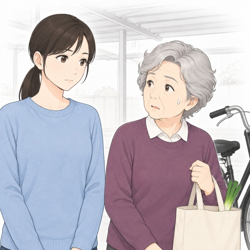 「うちの場所よ、どかして！」私の駐輪区画を奪う古株の奥様。だが、私が貼りかけた1枚のシールで笑顔が消えた