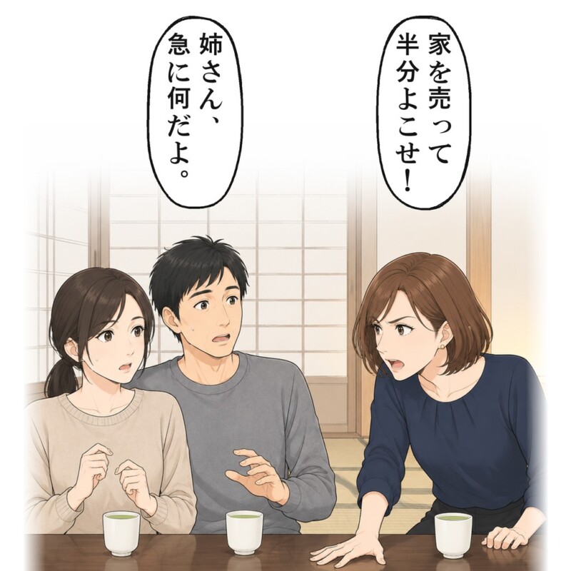 お盆の夕方、海外から帰った義姉が家を売れと言い出しました