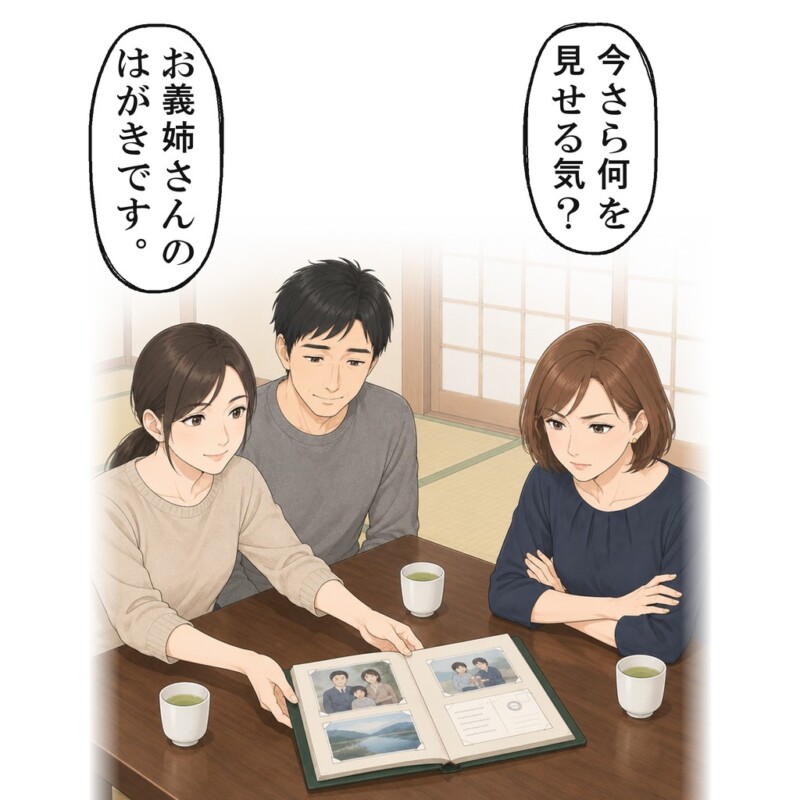 アルバムの義姉のはがきには、家の分はもらったとありました