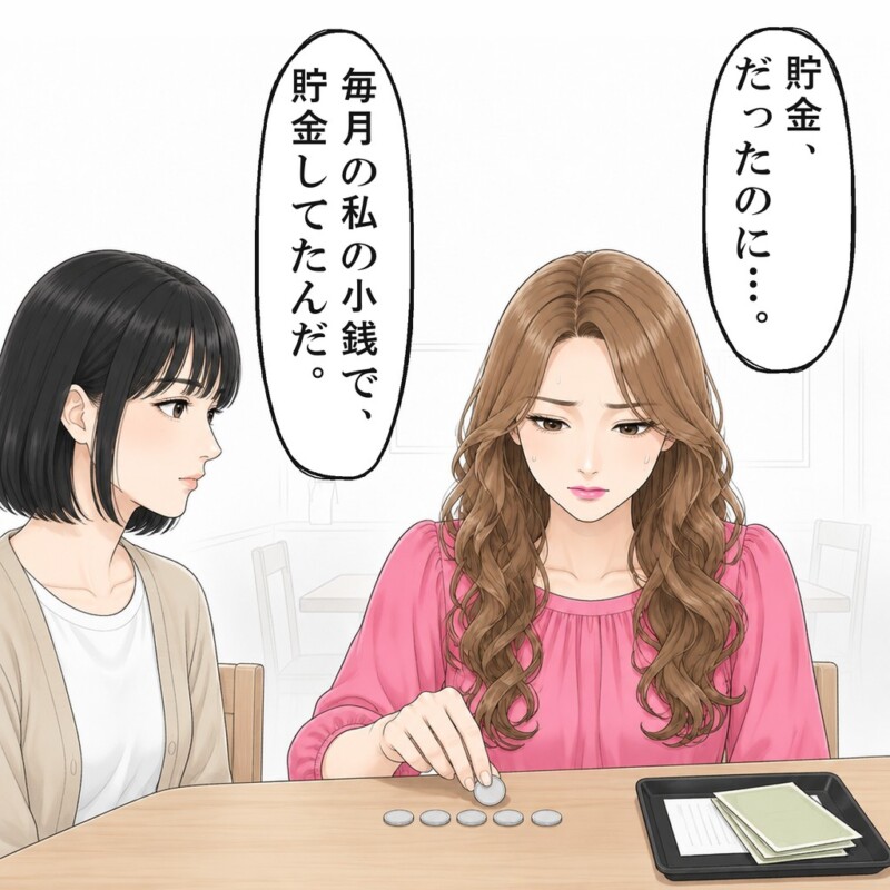 友人は2年分の立て替えを、500円玉で返し始めました