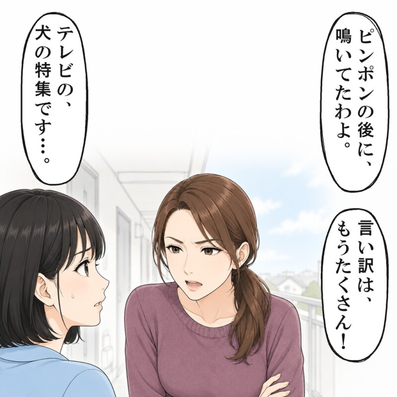 番組の音だと話しても、戸川さんに言い訳だと突っぱねられました