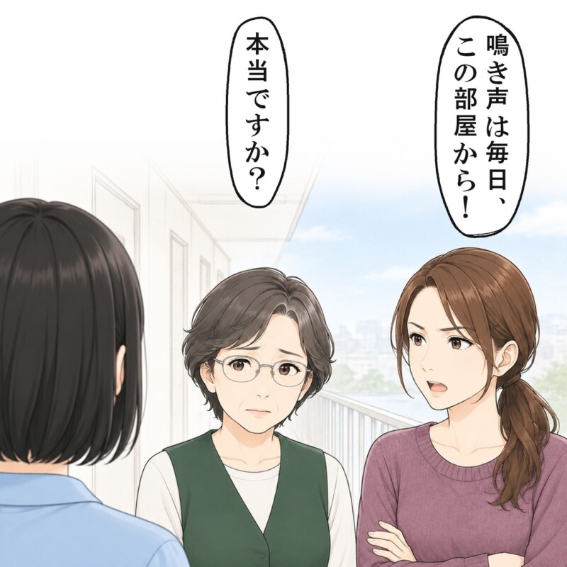 翌日、戸川さんは管理人さんを連れて、また私の部屋に来ました