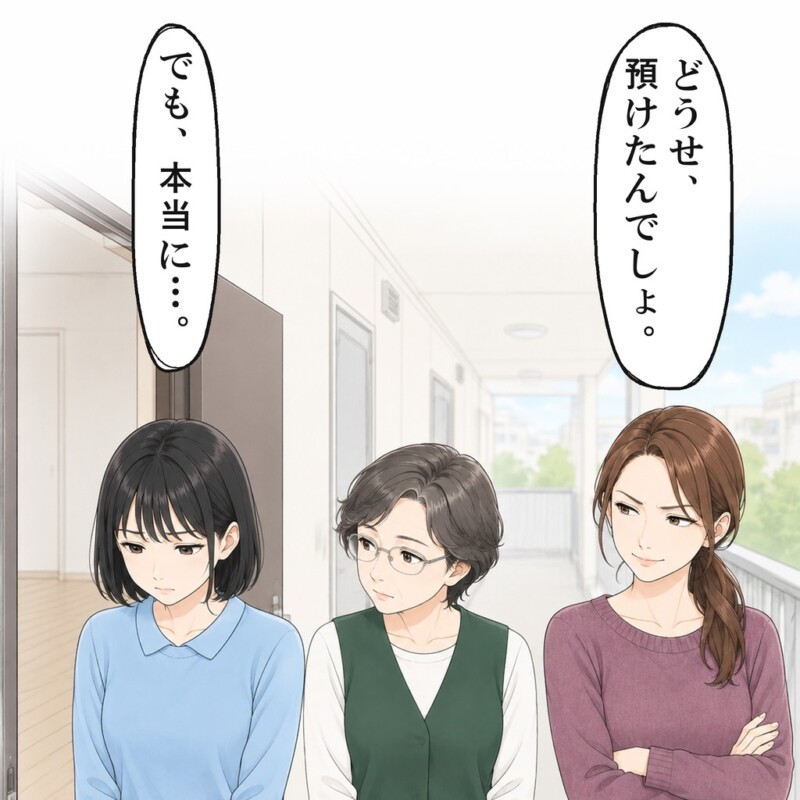 部屋を見せても預けたのだろうと言われ、私は言葉に詰まりました