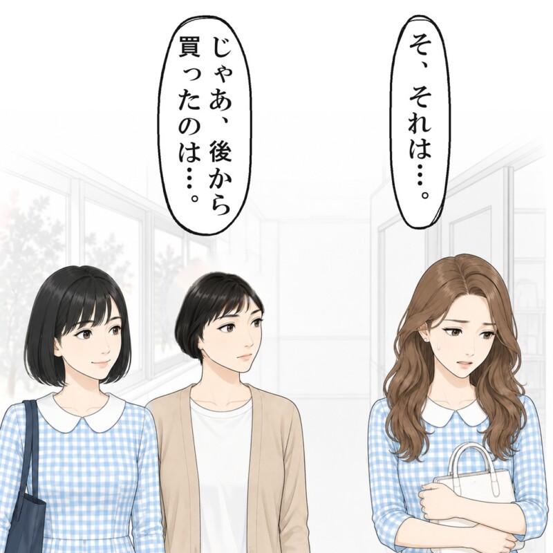 野口さんは私の隣に立ち、真壁さんだけが1人離れました