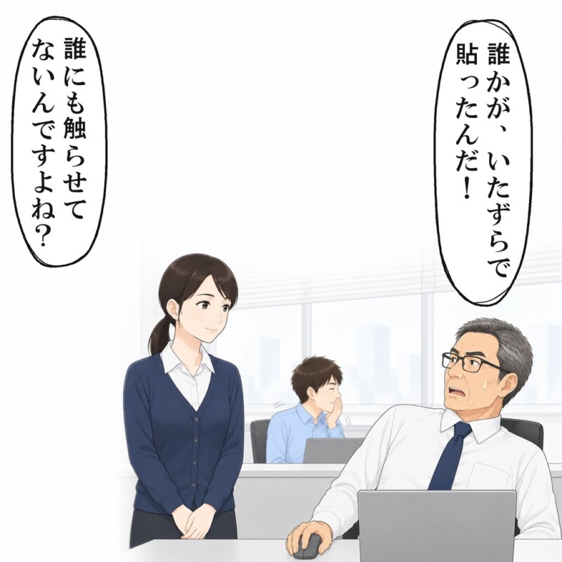 台詞を返された部長は言葉に詰まり、命令を引っ込めました