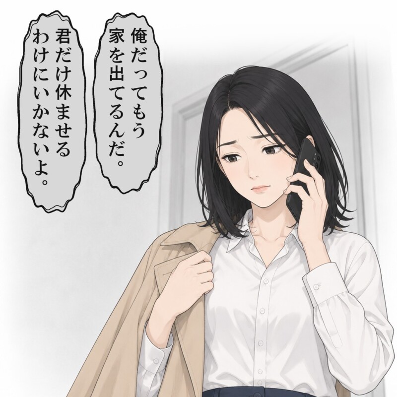店長はもう家を出たと言い、私は休みたいと言えなくなりました