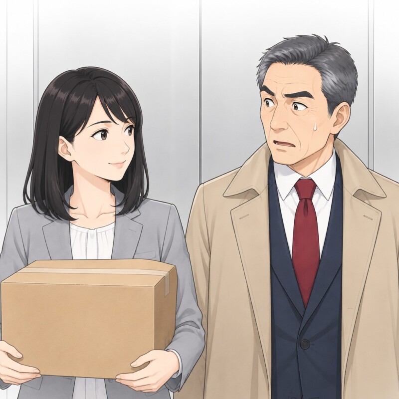 「降りろよ、みんな遅れるだろ」満員エレベーターに最後に乗り、先にいた私を責める男性。だが、私のお願いで孤立