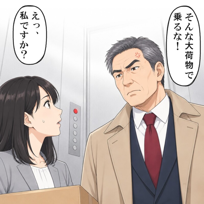 最後に乗った男性が、ブザーを私の箱のせいにしました