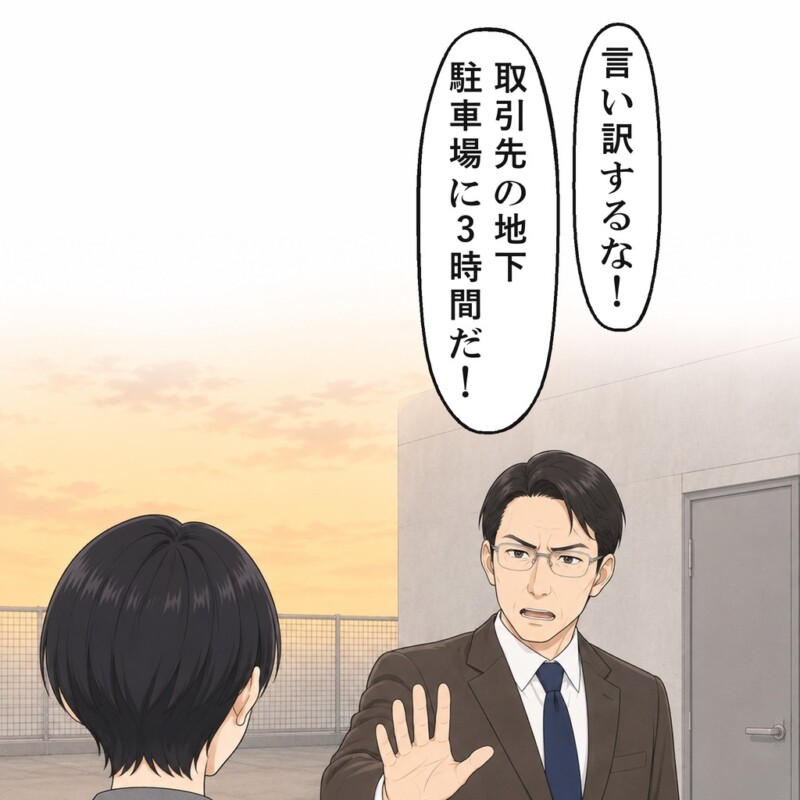言い訳するなと、課長は私の話をさえぎりました