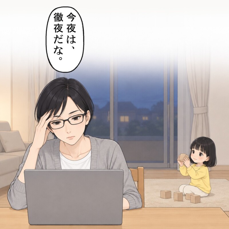 姪の相手をしながらでは、仕事は半分も進みません