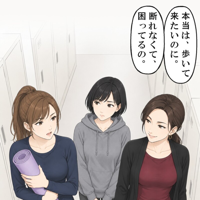 近所の女性は私を見て笑い、私は言い返せずにいました