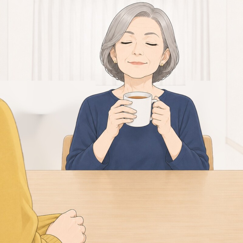 「ぬか床は、あなたが捨てたのよ」留守中に上がり込み、息子の前で私のせいにする義母。テーブルを見てうつむいた