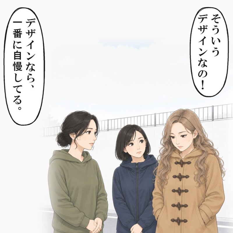 おゆずり箱に入れた私のコートだと知られ、ママ友は目を伏せました