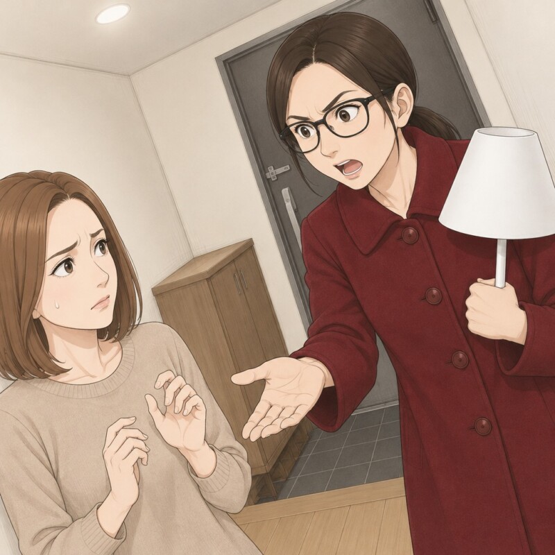 「電球が切れてる、3000円返して」フリマのライトを不良品と言い張る近所の女性。だが、頼みごとで黙り込んだ