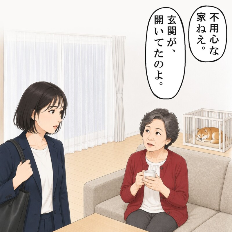 早めに帰ると、居間のソファで義母がお茶を飲んでいました