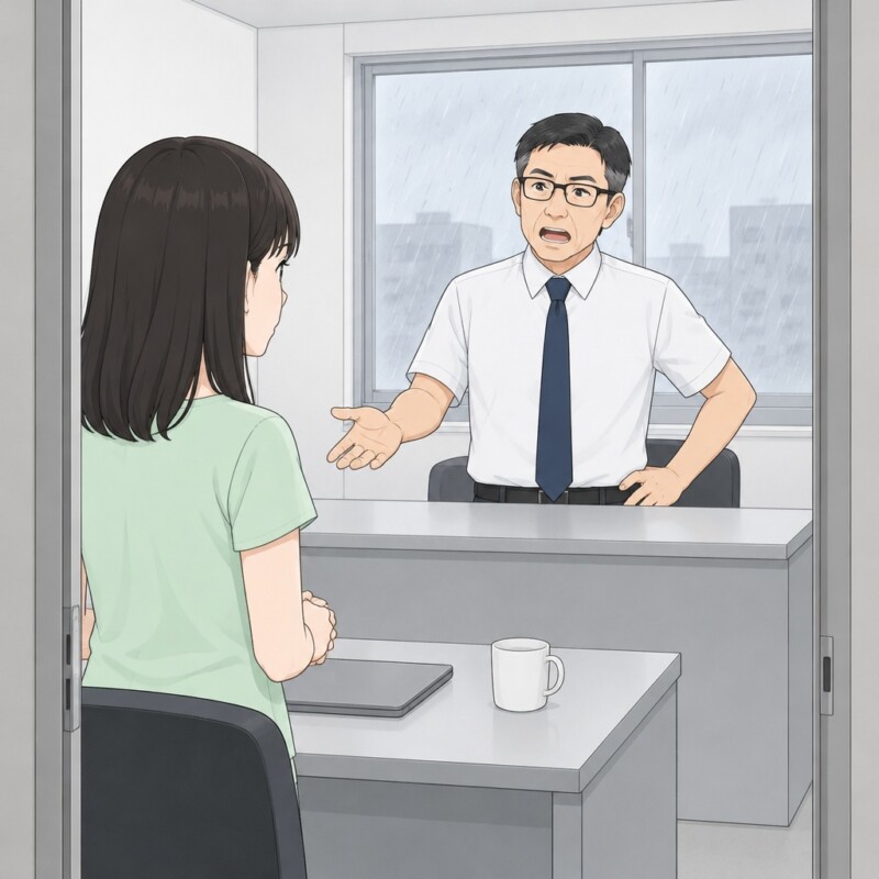 「時給1500円で、おやつにスマホ」本社の部長の前で、派遣の私の更新を見送ると言い出す所長。目が泳いだ瞬間