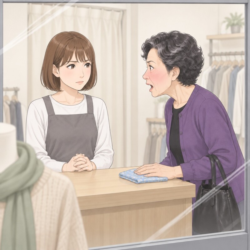 「6800円、全額返しなさい！」手洗いしただけで縮んだと店で怒鳴る客。広げたブラウスを見て顔色が変わった