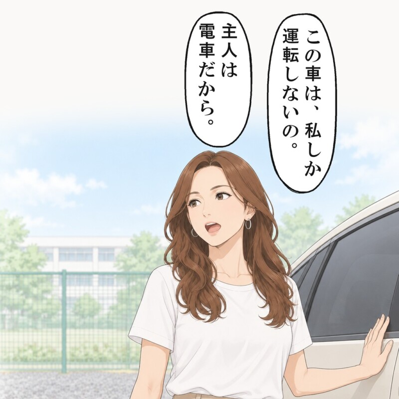 この車は自分しか運転しないと、娘の幼なじみの母親は言いました