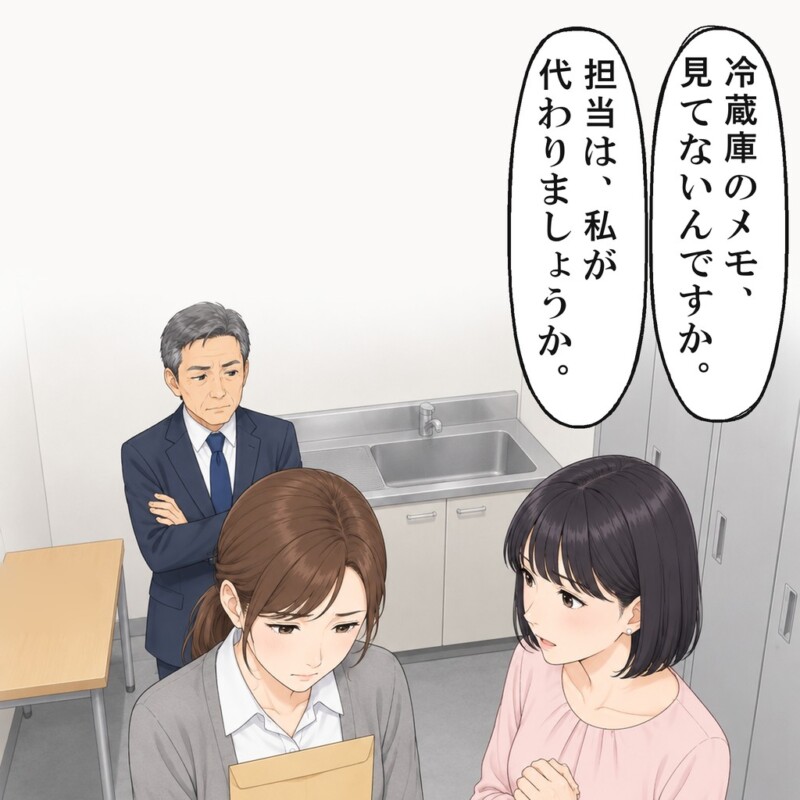 先方に謝ってと言われ、私はうつむきました