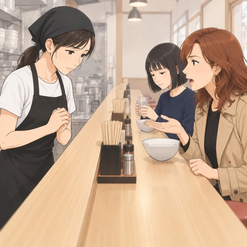 「スープがぬるい。口コミに書くから」ほぼ食べ終えてから、お代は払わないと騒ぐ客。だが、態度が一変