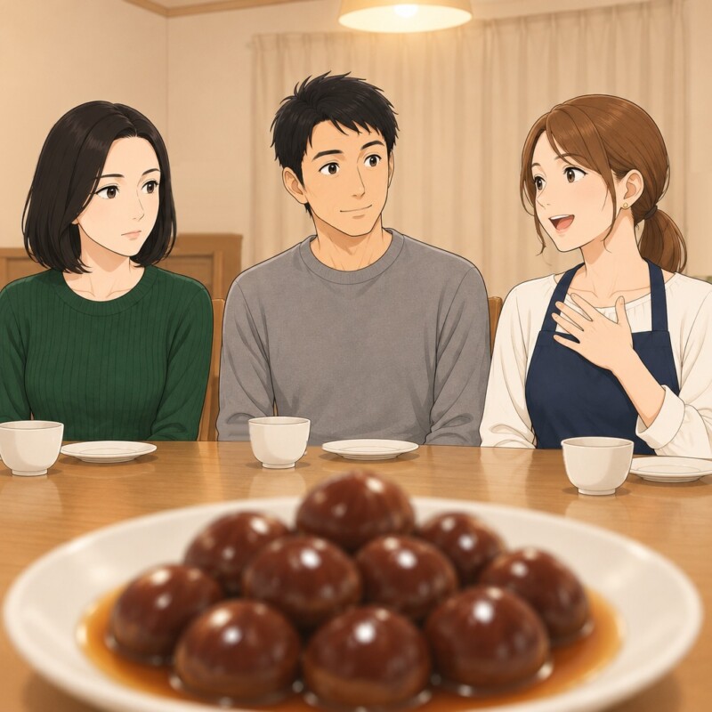 「冷蔵庫の渋皮煮、私の得意料理なの」私の手土産を自作と言い、料理もしない子と笑う友人。ご主人の前で伏せた目