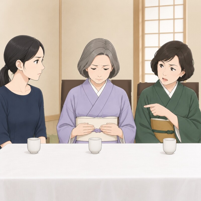 「作り帯で来るなんて品がないわ」妹の婚約祝いで、母の帯をけなす着物自慢の伯母。冷や汗がにじんだ額