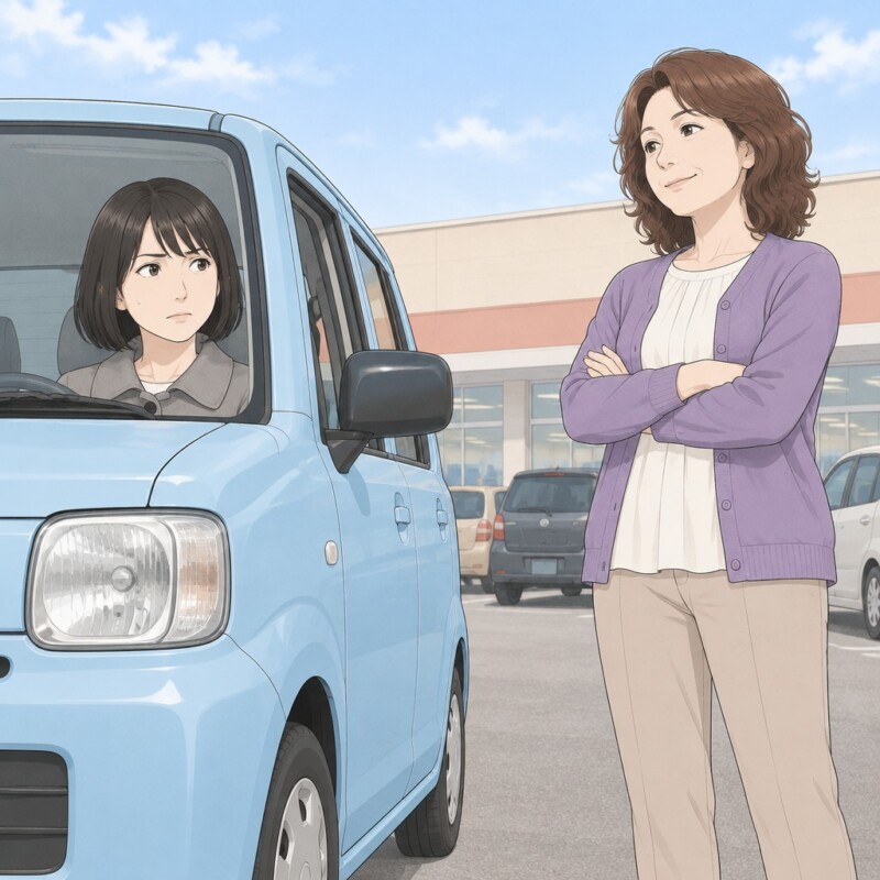 「主人のワゴンが5分で戻る。さっさとどいて」と区画に立ちはだかる女性。だが、私の一言で態度が一変