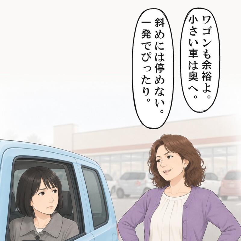女性は胸を張り、私は動けないまま話を聞いていました