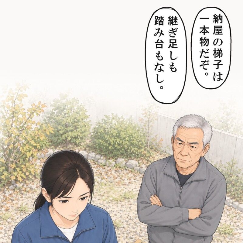 昨日の午後3時に屋根へ上ったと、義父は一方的に決めつけています